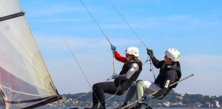 Samuel Albrecht e Gabriela Nicolino retomam treinos do Nacra 17